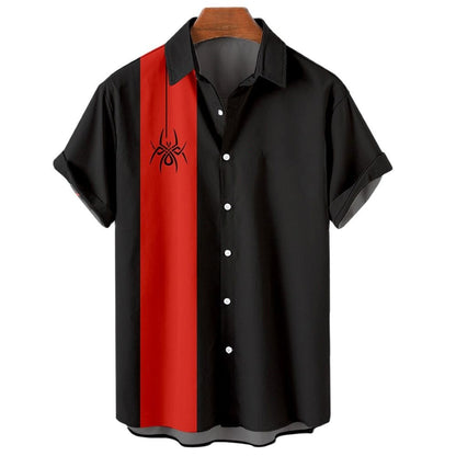 Men's Hawaiian Shirt Button Short Sleeve
