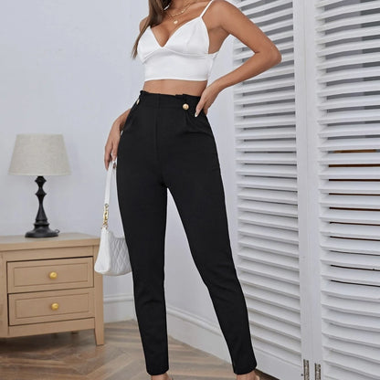 Waist, Versatile Casual Pants