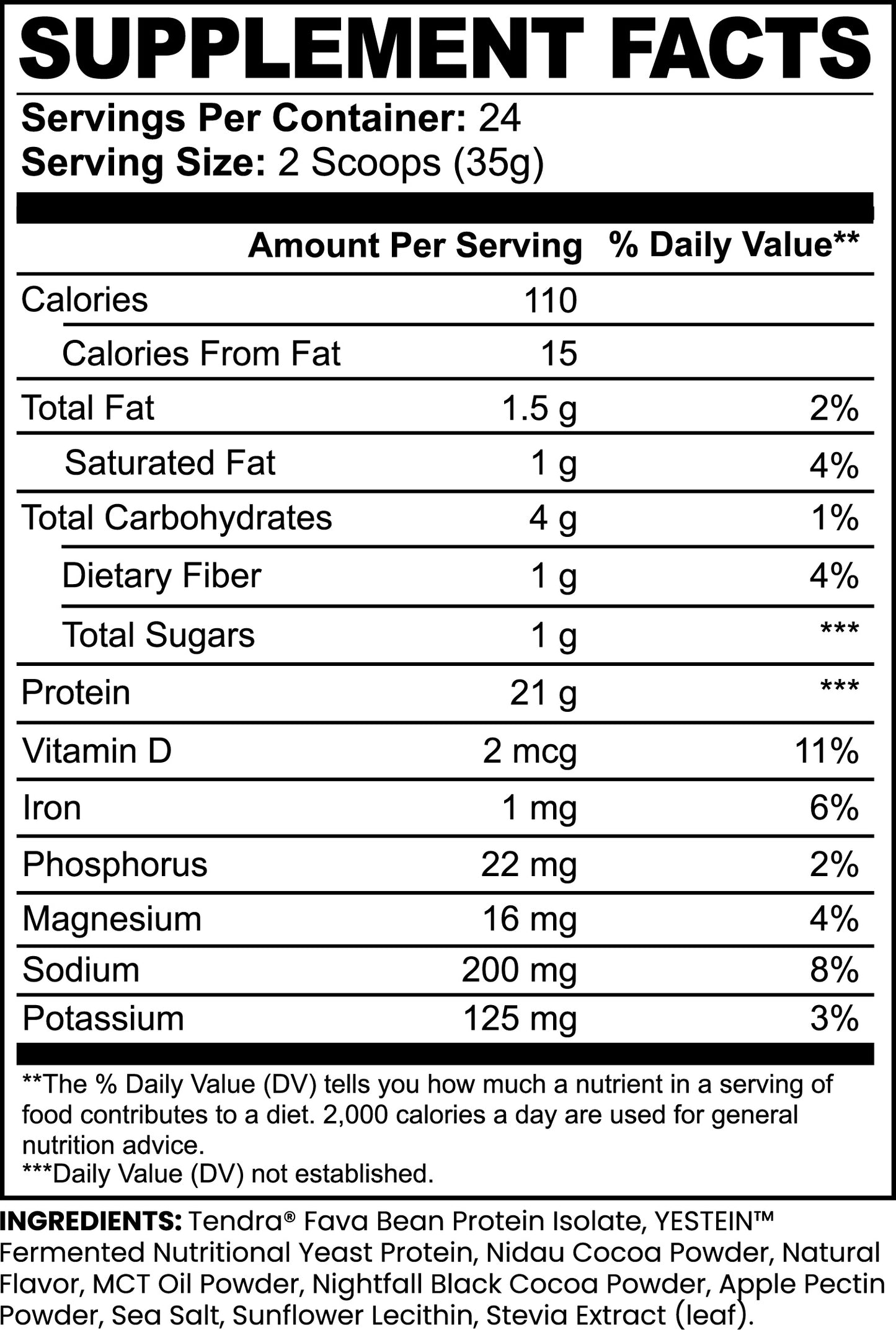 Plant Protein Chocolate 21g Weight Digestive Support