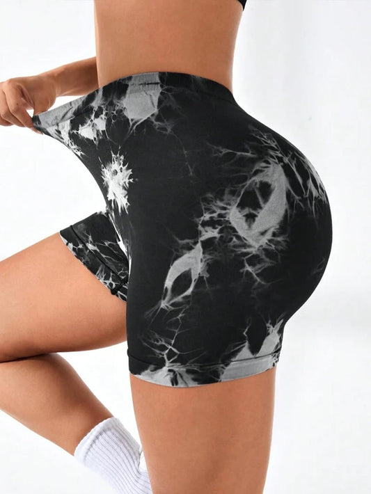 Women's Tie Dye High Waist Fitness