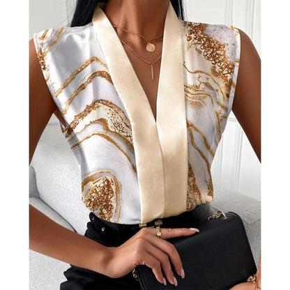Sleeveless Top Shirt Women