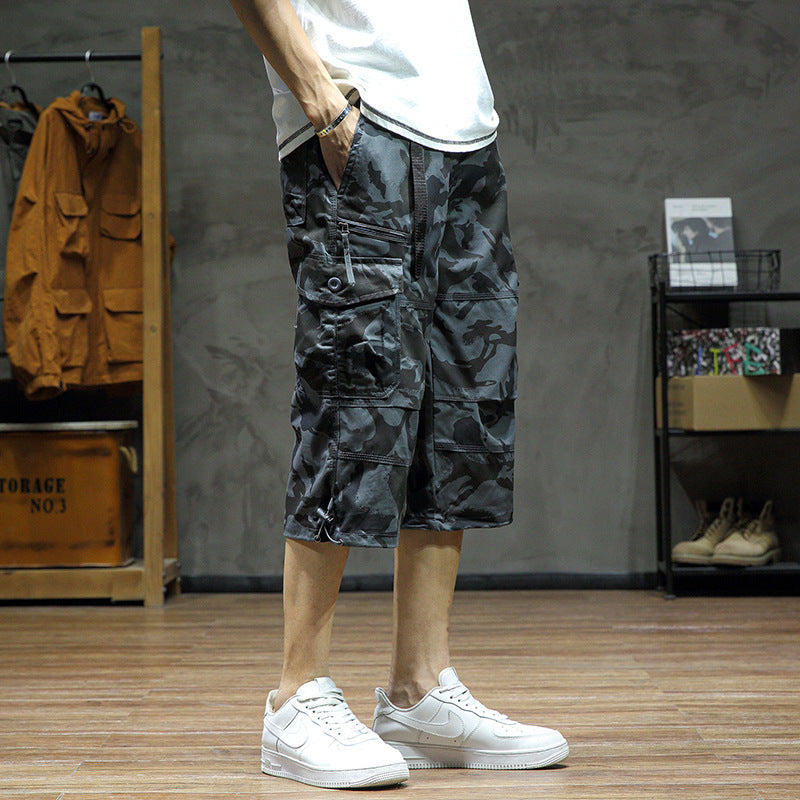 Men's Cropped Pants Loose Straight