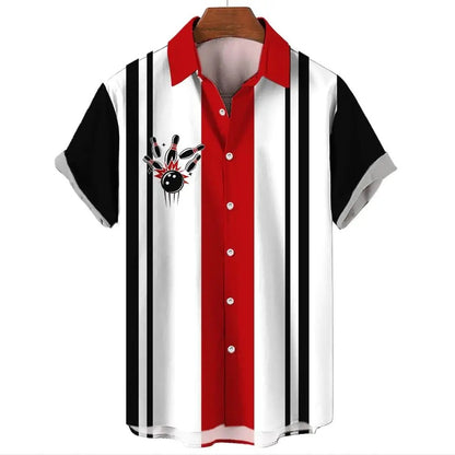 Men's Hawaiian Shirt Button Short Sleeve