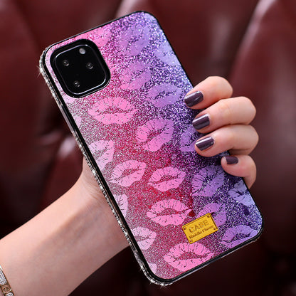 Glitter powder side phone case