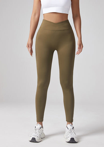 V-waist Fitness Elastic Tight Pants