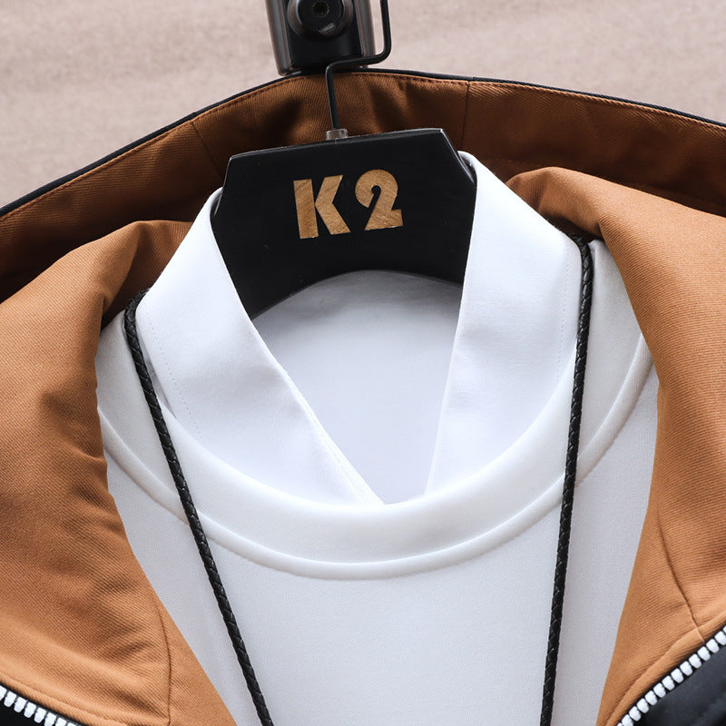 Men's Fall Jacket Trousers Leisure Set