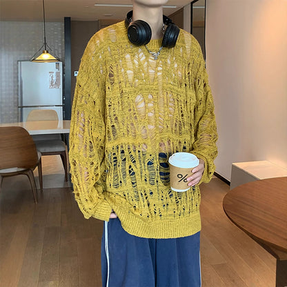 Hollow Loose Thin Sweater Sweatshirts