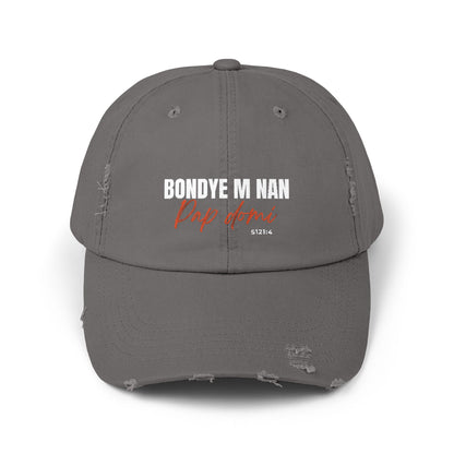 Unisex Cap Design "Bondye m nan pap Domi"