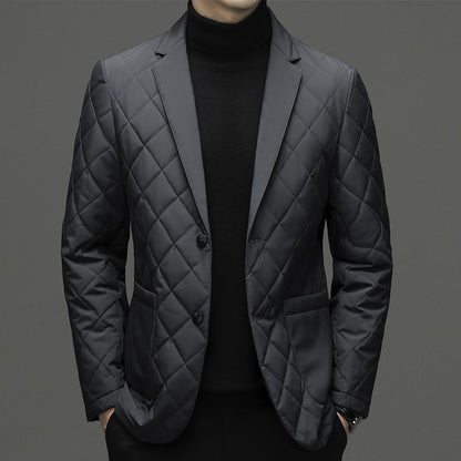 Clothing Down Men's Lapel Thick Warm Jacket