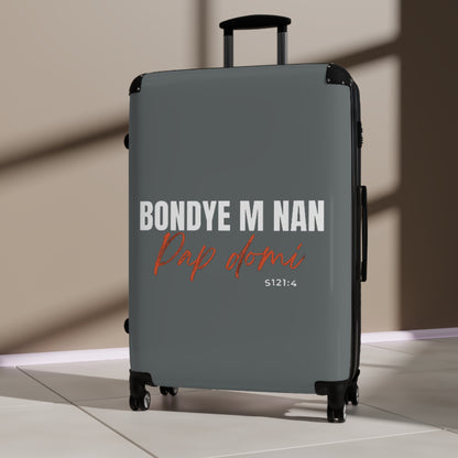Travel Suitcase "Bondye m nan pap Domi"