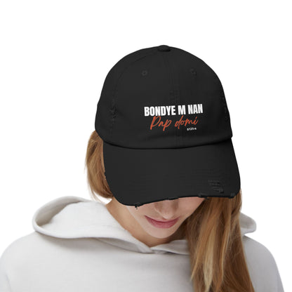 Unisex Cap Design "Bondye m nan pap Domi"