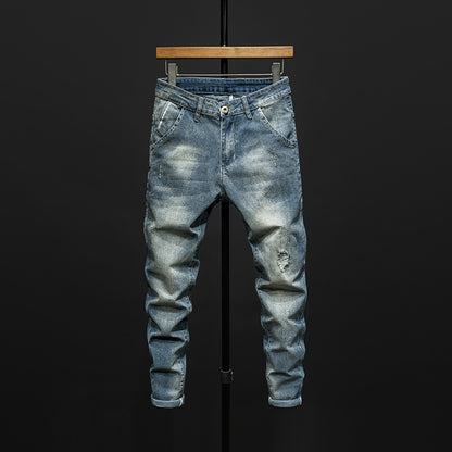 Slim-fitting Simple Men's Jeans