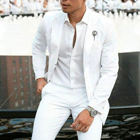 Men's Suit Two-piece Groomsman Clothing