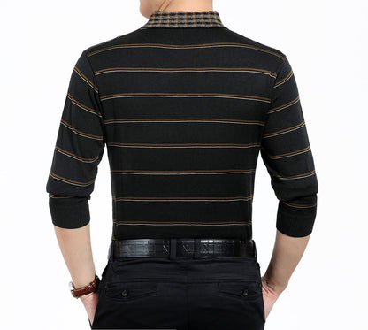 Men's sweater lapel thin section men's sweater