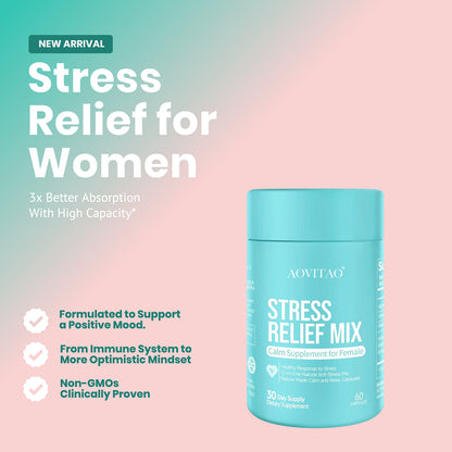 Women Supplement Stress Relief, Focus & Relax Pill