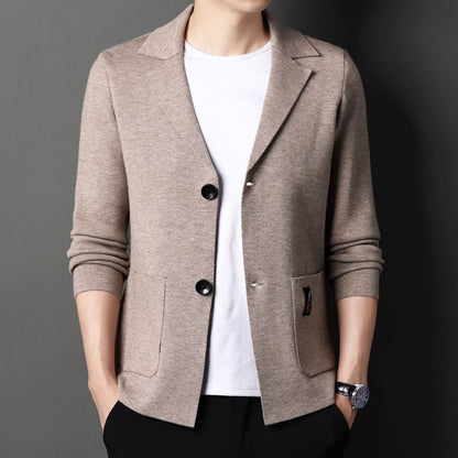 Men's Knit Cardigan Suit