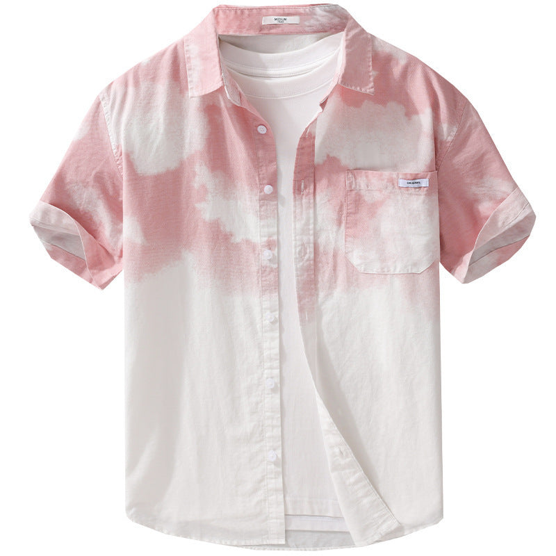 Menswear Trendy All-match Short-sleeved Shirt