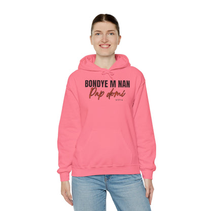 Hoodie Designed "Bondye m nan pap Domi"