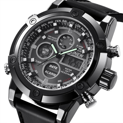 Men's Fashion Belt Multi-functional Watch