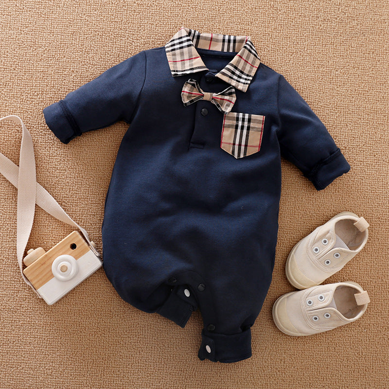 Gentleman's Baby Clothes, Long-sleeved Romper