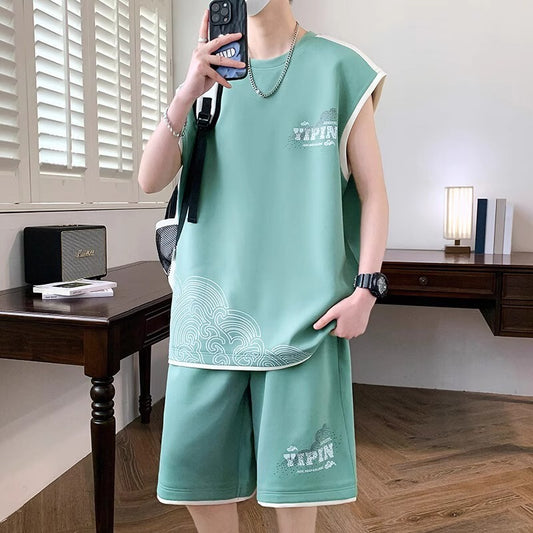 Men's T-Shirt Suit Boys Trend