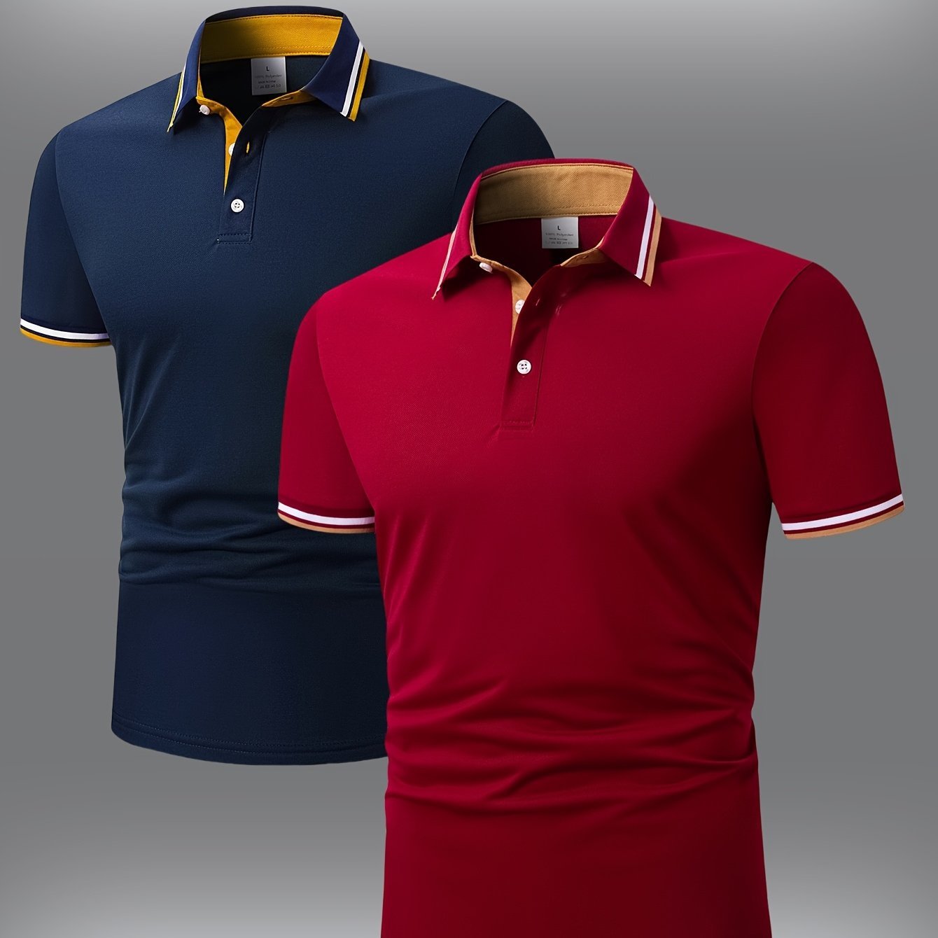 Men's Short-sleeved Shirt With Contrasting Colors