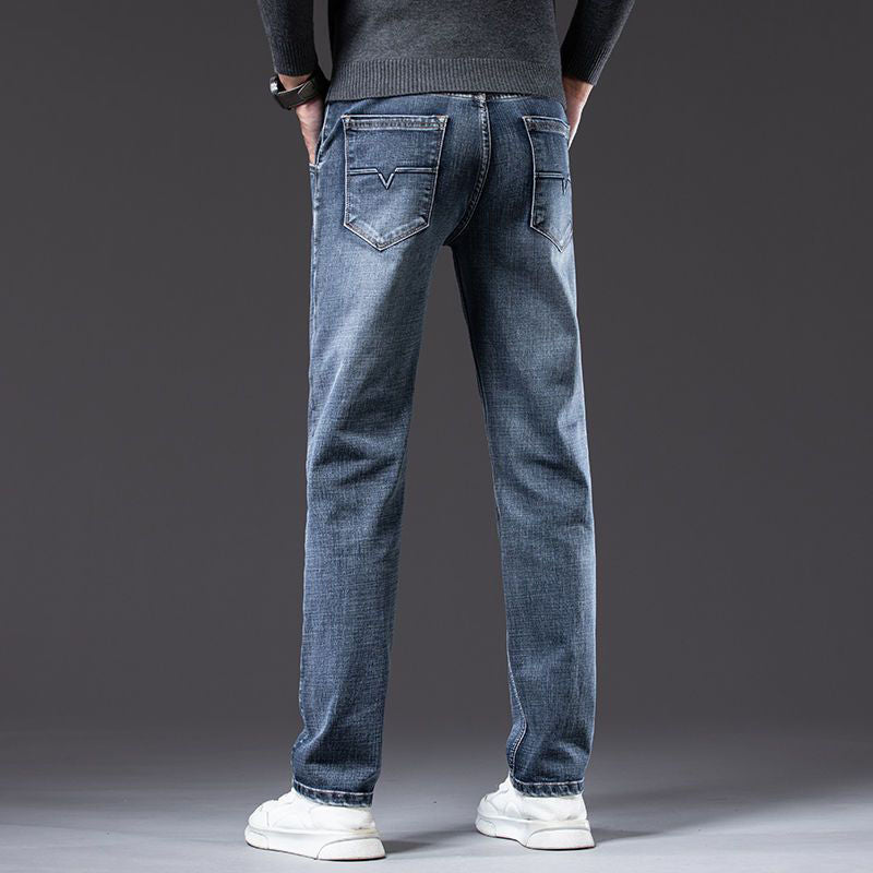 Nice Loose Straight Stretch Jeans