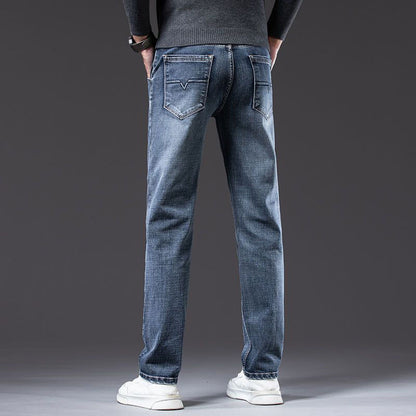 Nice Loose Straight Stretch Jeans
