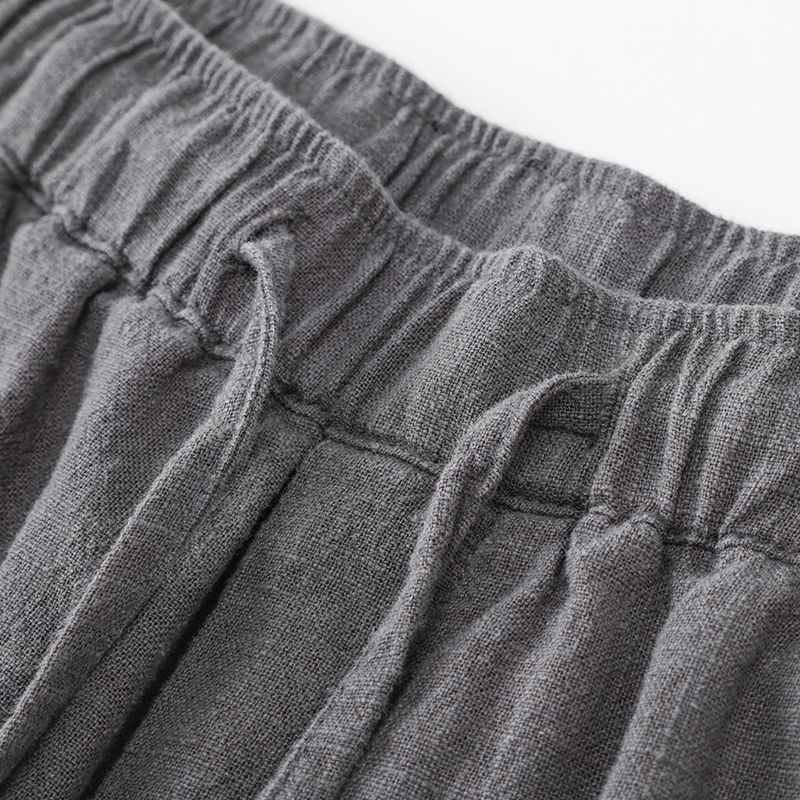 Loose Straight Light Cotton Linen Men's Shorts