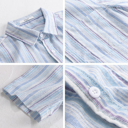 Striped Minimalist Short Sleeve Shirt
