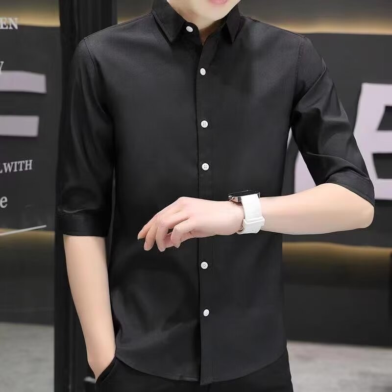 Slim-fit Half-sleeve Shirt