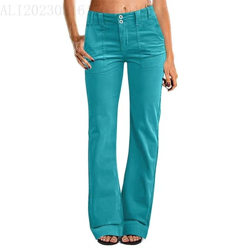 Lightweight Zipper Pocket Exercise Workout Pants