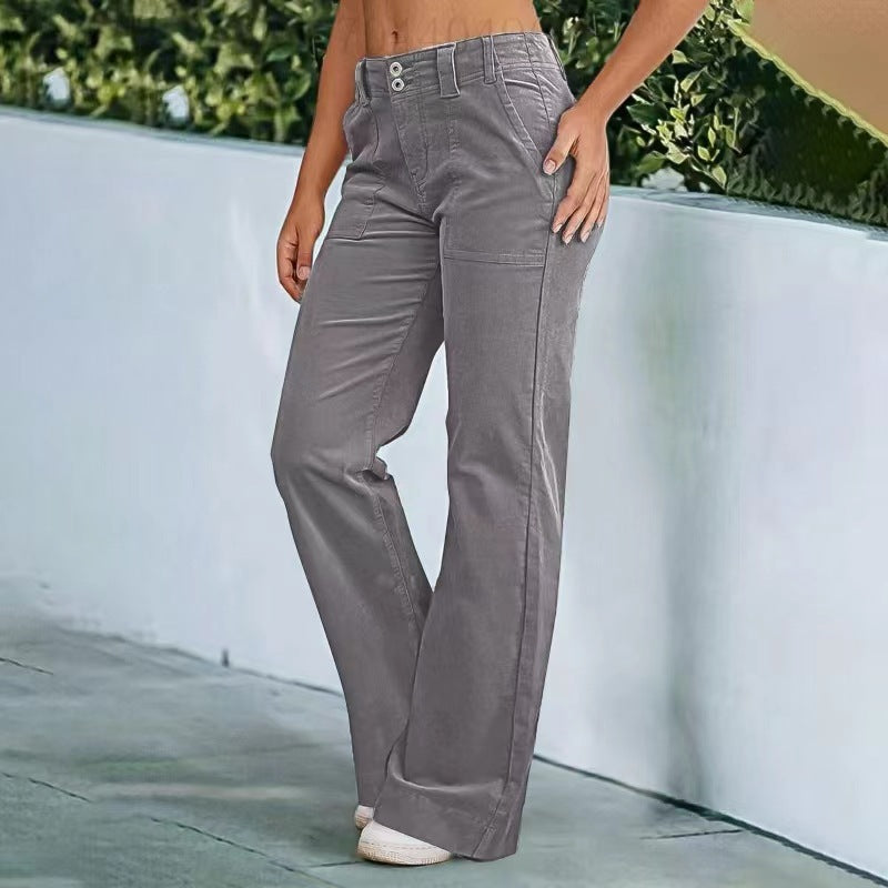 Lightweight Zipper Pocket Exercise Workout Pants