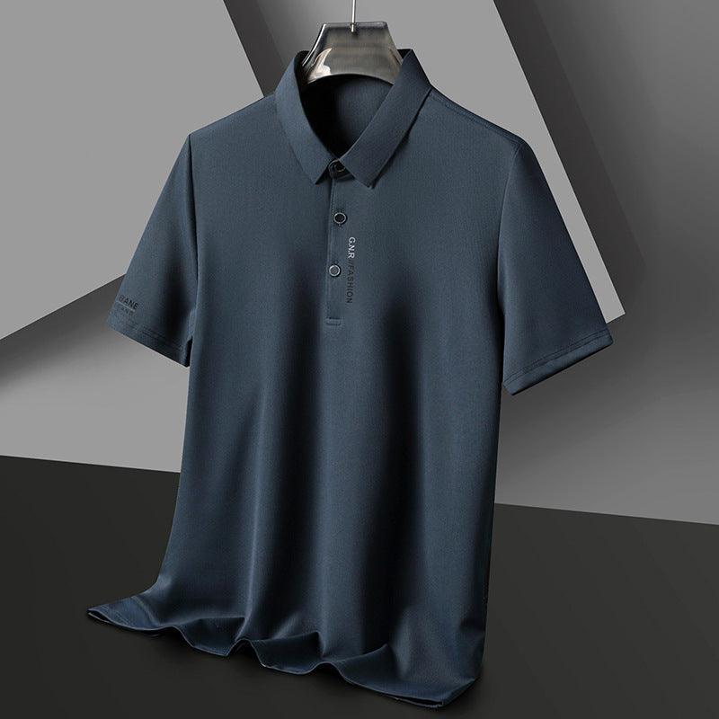 Waffle Short Sleeve Polo T-Shirt