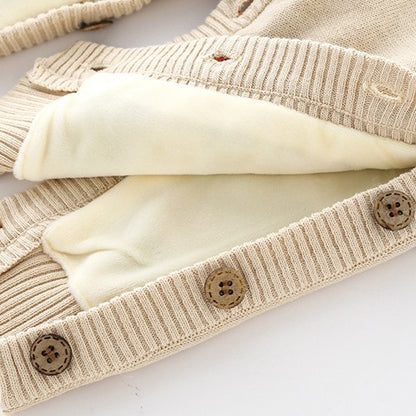 Newborn Baby Clothes Crawling Thickening Out