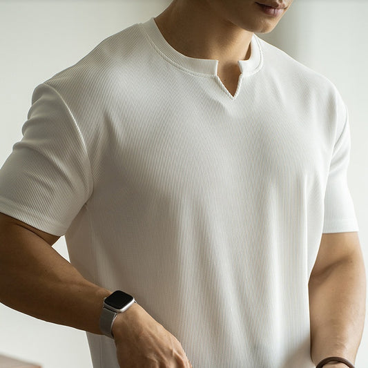 Smooth Silk Loose Commuter T-Shirt