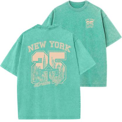 Men's Vintage Washed Short-sleeved T-shirt
