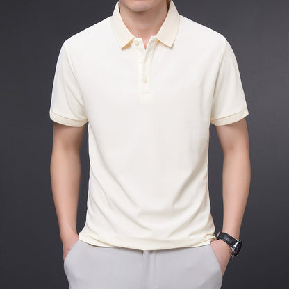Men's Lapel Short Half Sleeve T-Shirt