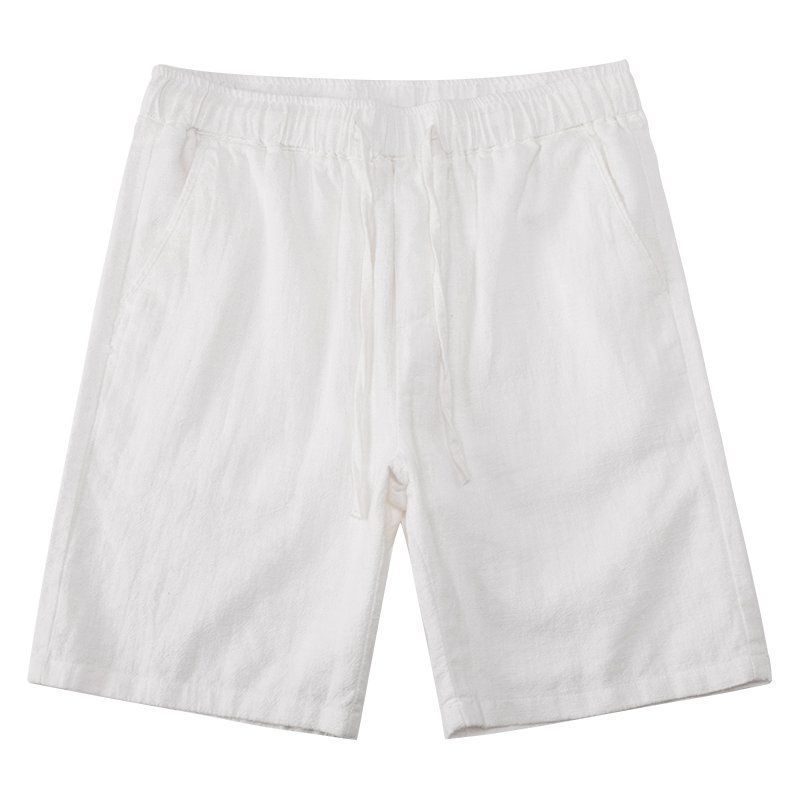 Loose Straight Light Cotton Linen Men's Shorts