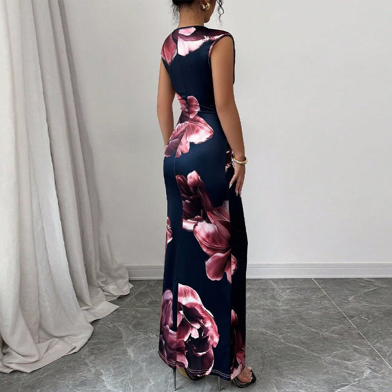 Slim Sleeveless One-step Skirt Dress