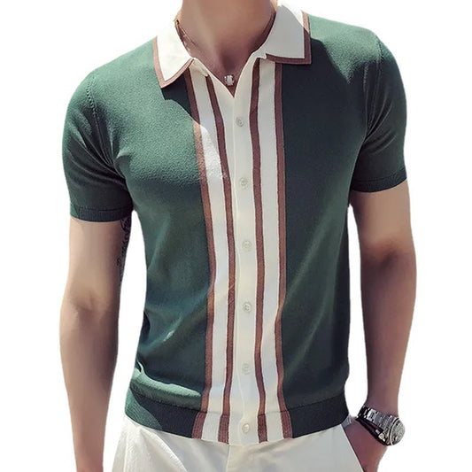 Men's Lapel POLO Sweater
