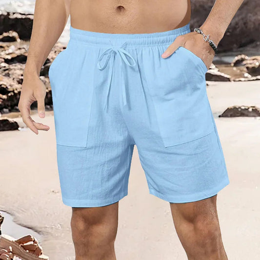 Men's Casual Cotton Linen Shorts