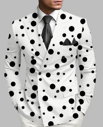 Men's Posterior Median Split Suit Jacket