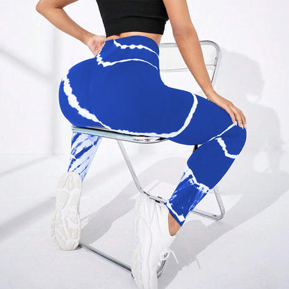 Tie-dye Stripes Seamless Fitness Pants