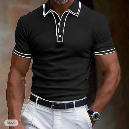 Men's Loose Color Short-sleeved T-shirt