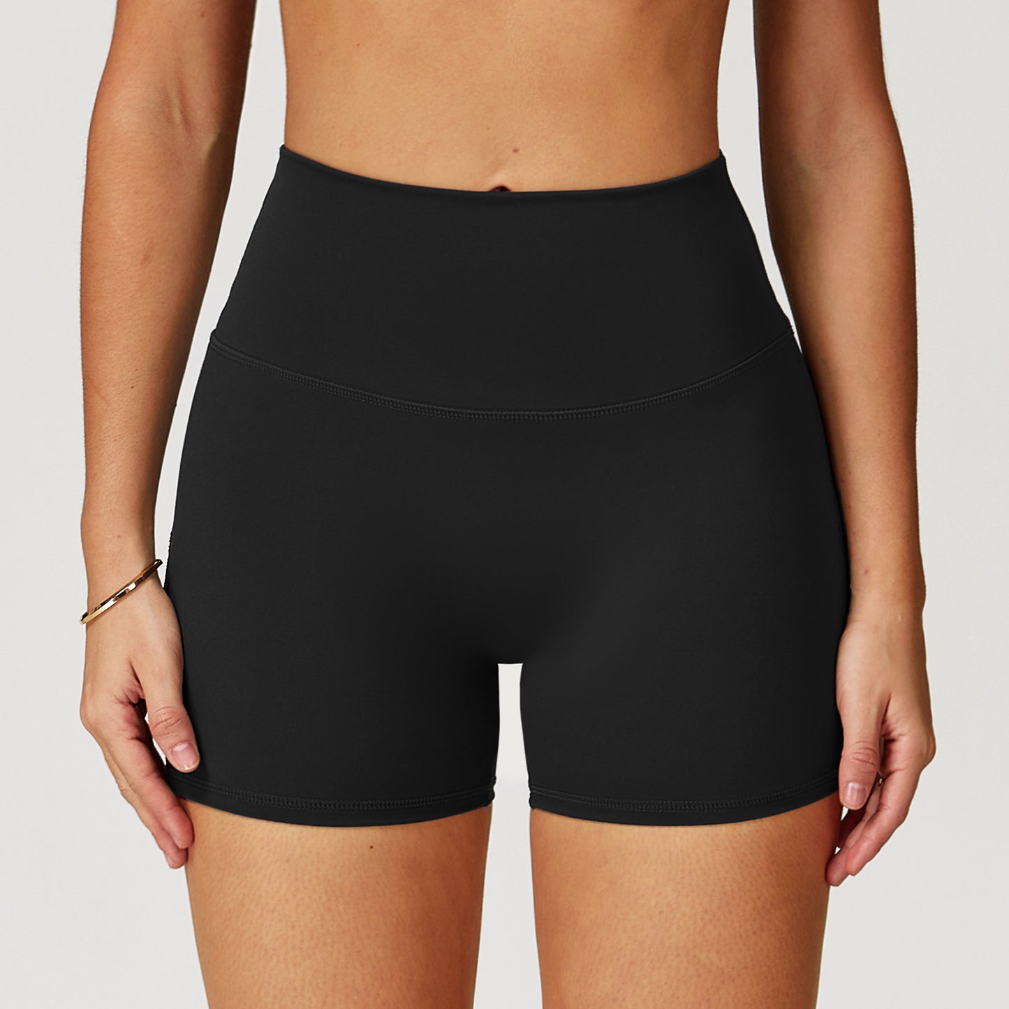 Nude Feel Yoga Shorts For Women High-waist Quick-drying Tight