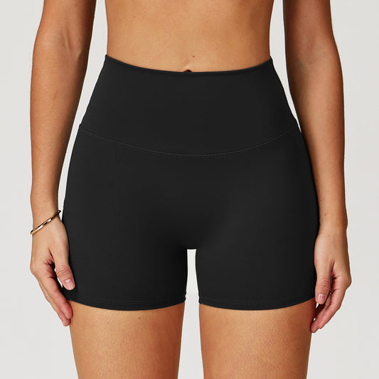 Nude Feel Yoga Shorts For Women High-waist Quick-drying Tight