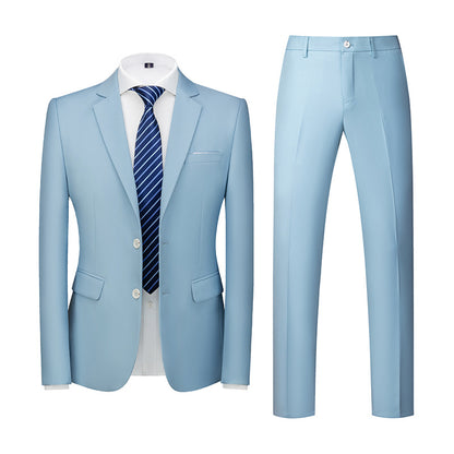 Two-piece Suit With Two Buttons For Wedding