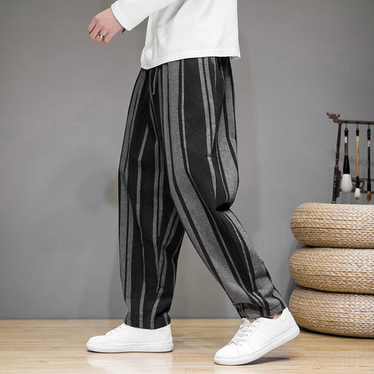 Bold Stripes Wide Men's Pants