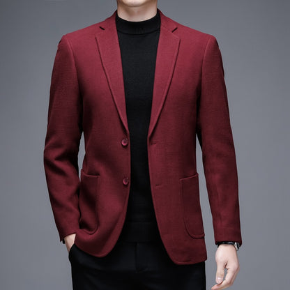 Men's Woolen Suit Thick Warm Jacket